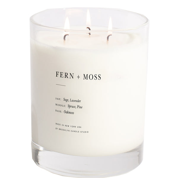 Brooklyn Candle Studio Fern + Moss Maximalist 3-Wick Candle | 27 oz