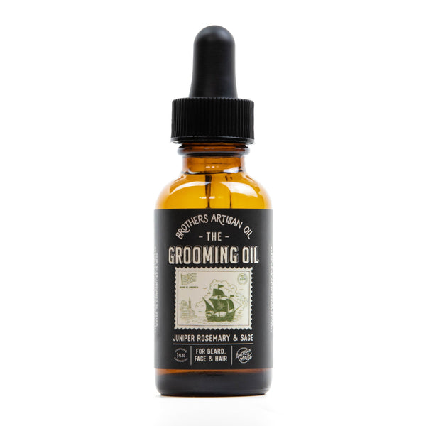 beard oil, hair oil, face oil- Juniper Rosemary Sage Grooming Oil