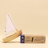 Maison Tirot Handcrafted Wooden Toy Boat - Le Bâchi