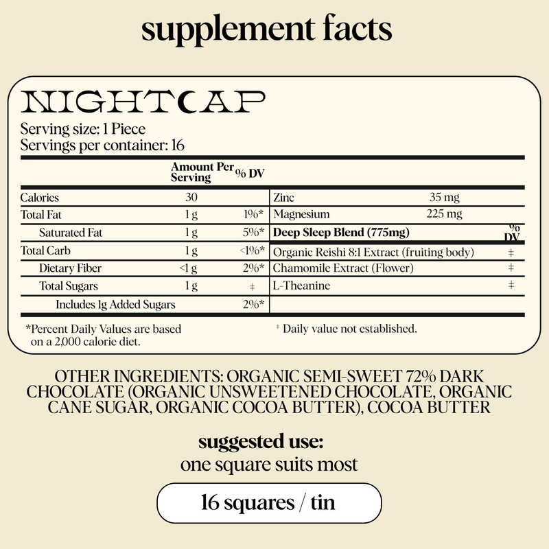 Nightcap Functional Mushroom Chocolates