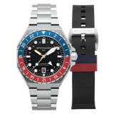 Dumas GMT Automatic Cobalt Crimson