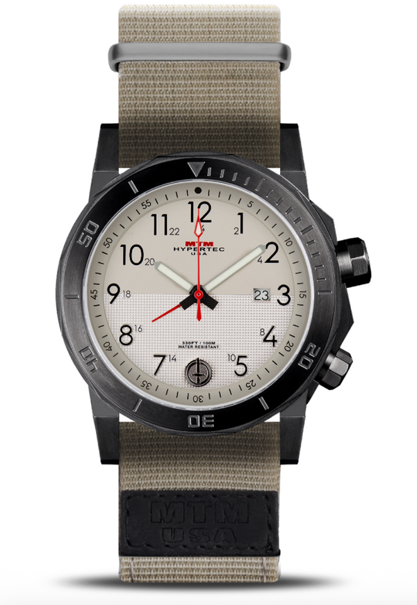 MTM Special Ops H-61 Watch | Silver/Tan II/Nylon Tan