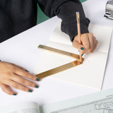 Makers Cabinet Stria Folding Brass Ruler
