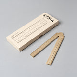 Makers Cabinet Stria Folding Brass Ruler