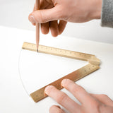 Makers Cabinet Stria Folding Brass Ruler