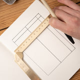 Makers Cabinet Stria Folding Brass Ruler