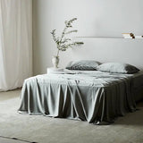 Sage | Signature Sateen Sheet Set Made with 100% Bamboo Lyocell #Color_sage