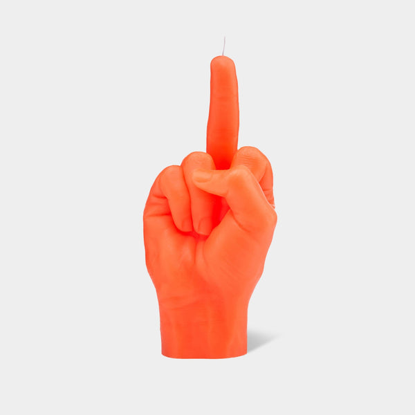 CandleHand "F*ck You" Candle - Neon Orange by 54Celsius