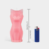 PyroPet Kisa Cat Candle - Light Pink by 54Celsius