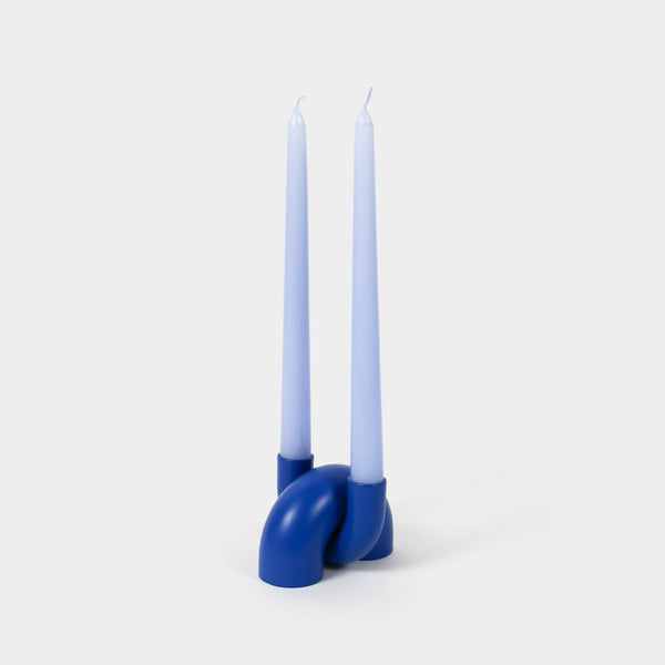 Macaroni 2-in-1 Candleholder - Tapers & Tealights - Royal Blue by 54Celsius