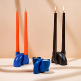 Macaroni 2-in-1 Candleholder - Tapers & Tealights - Royal Blue by 54Celsius