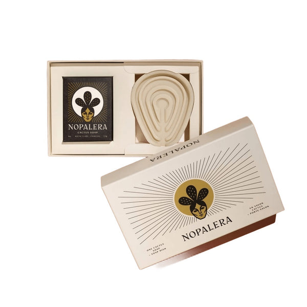 Nopalera Bar Soap & Dish Gift Set