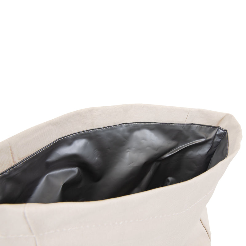 Carmel Roll Top Picnic Backpack Cooler with Utensil Set & Glass Water Bottles by Picnic Time Family of Brands