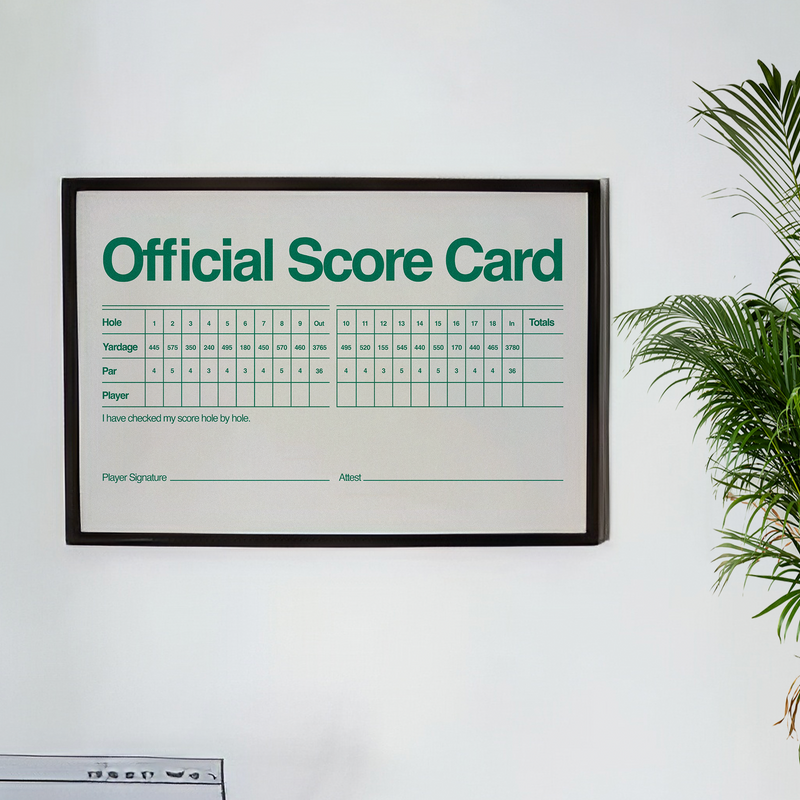 Match Score Master The Masters Score Card – Sportique