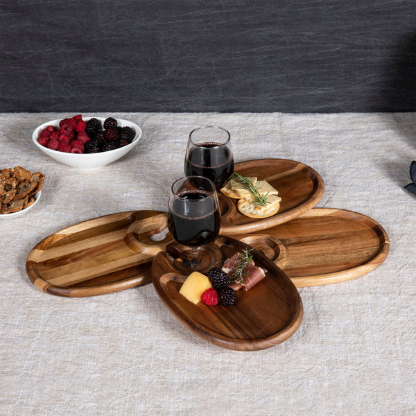 Wine Appetizer Plate Set Of 4 by Picnic Time Family of Brands