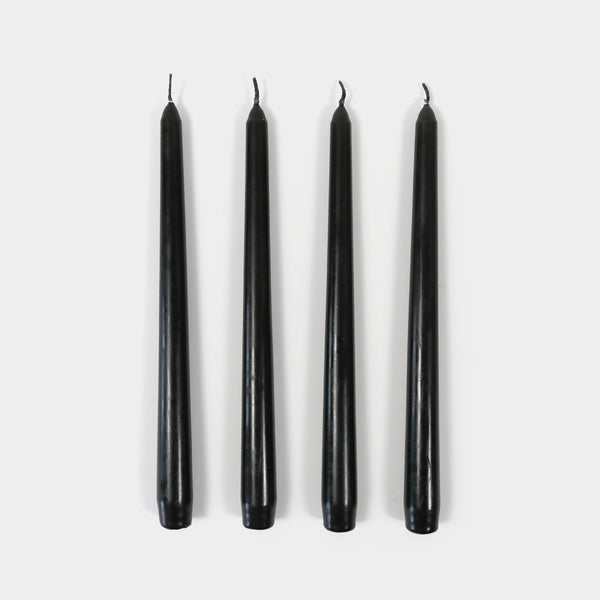 Taper Candles 4 Pack - Black by 54Celsius