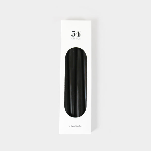 Taper Candles 4 Pack - Black by 54Celsius