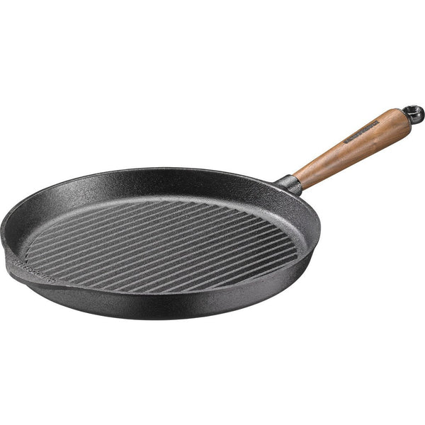 Skeppshult Cast Iron Grill Pan | Walnut Handle SK-0028V