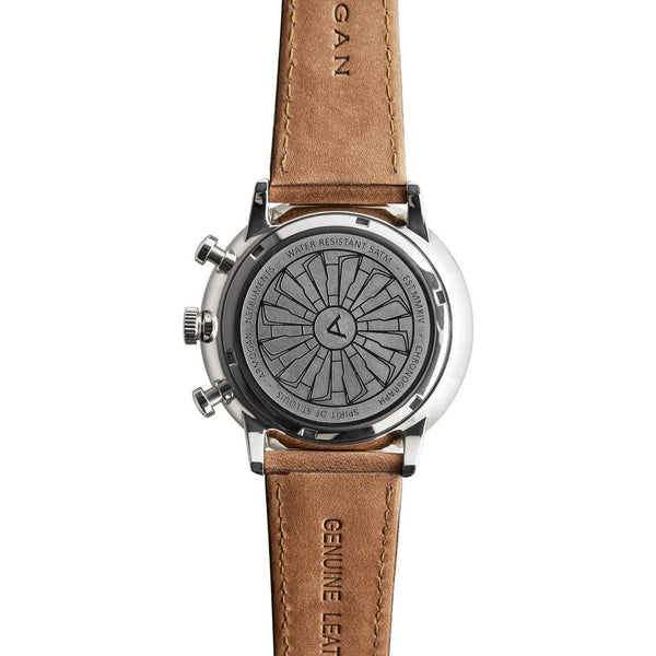 Armogan Spirit of St. Louis Chronograph Watch | Silver Black FGSOSL07SB