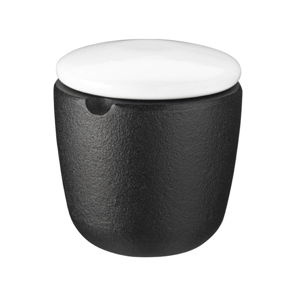 Skeppshult Swing Cast Iron Spice Bowl | Swedish Beech Lid /White- SK-0072VI