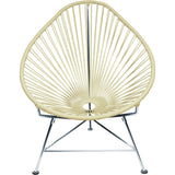 Innit Designs Acapulco Chair | Chrome/Ivory