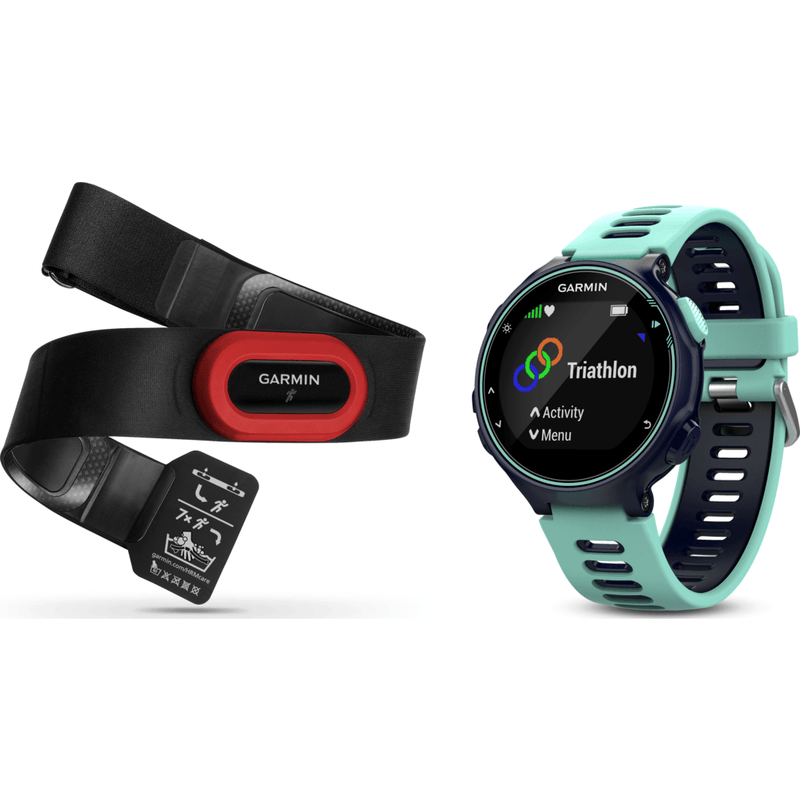 Garmin Forerunner® 735XT Watch Run Bundle | Midnight/Frost Blue