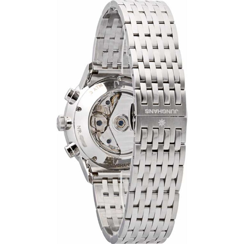 Junghans Meister Chronoscope Matt Siver Watch | Stainless Steel Bracelet 027/4121.45