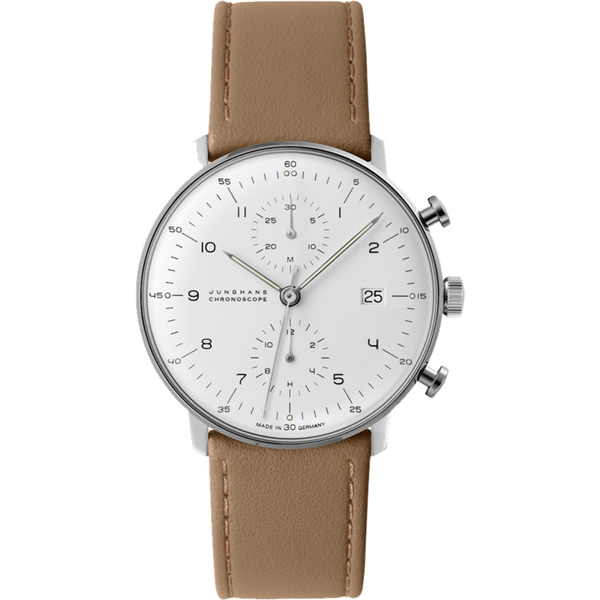Junghans Max Bill Chronoscope Watch | Calfskin 027/4502.00