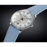 Junghans Meister Driver Automatic Watch | Light Blue Calf Leather Strap 027/4718.00