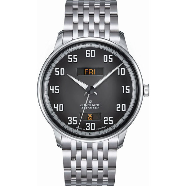 Junghans Meister Driver Day Date Watch | Stainless Steel Bracelet 027/4722.45