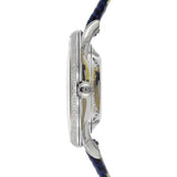 Junghans Meister Ladies Damen Automatic Watch | Blue Lizard Leather Strap 027/4846.00