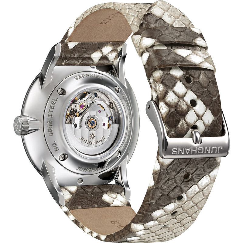 Junghans Meister Ladies Damen Automatic Watch | Python & Lizard Leather Strap 027/4847.00