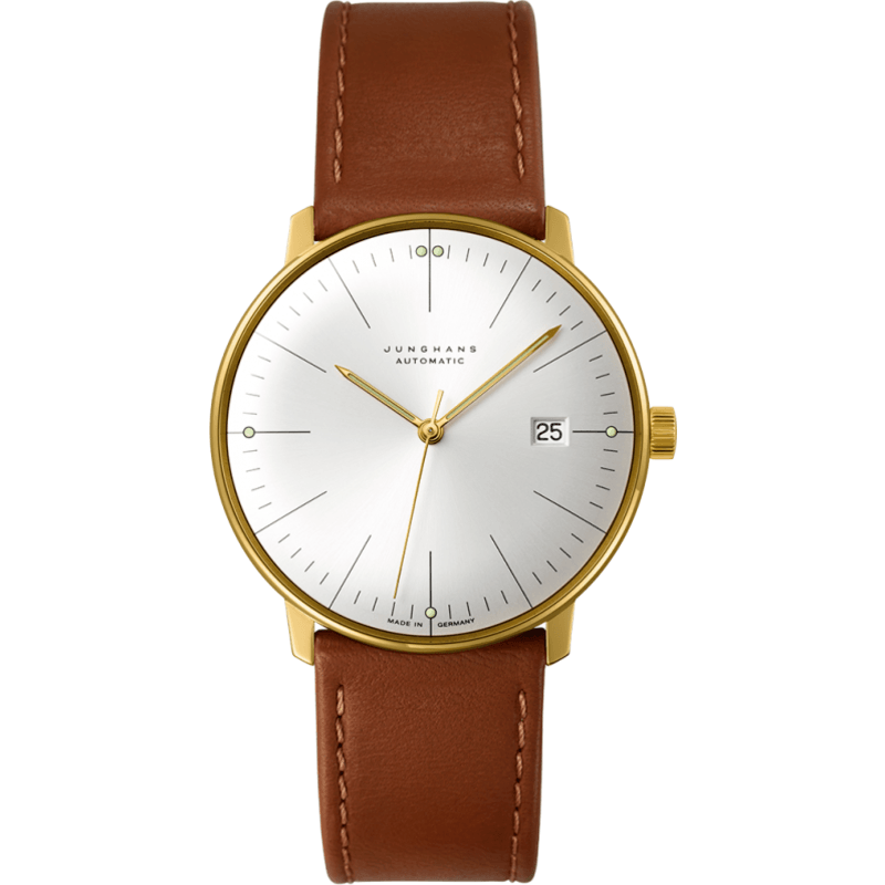 Junghans Max Bill Automatic Date Watch | Brown Calfskin 027/7700.00