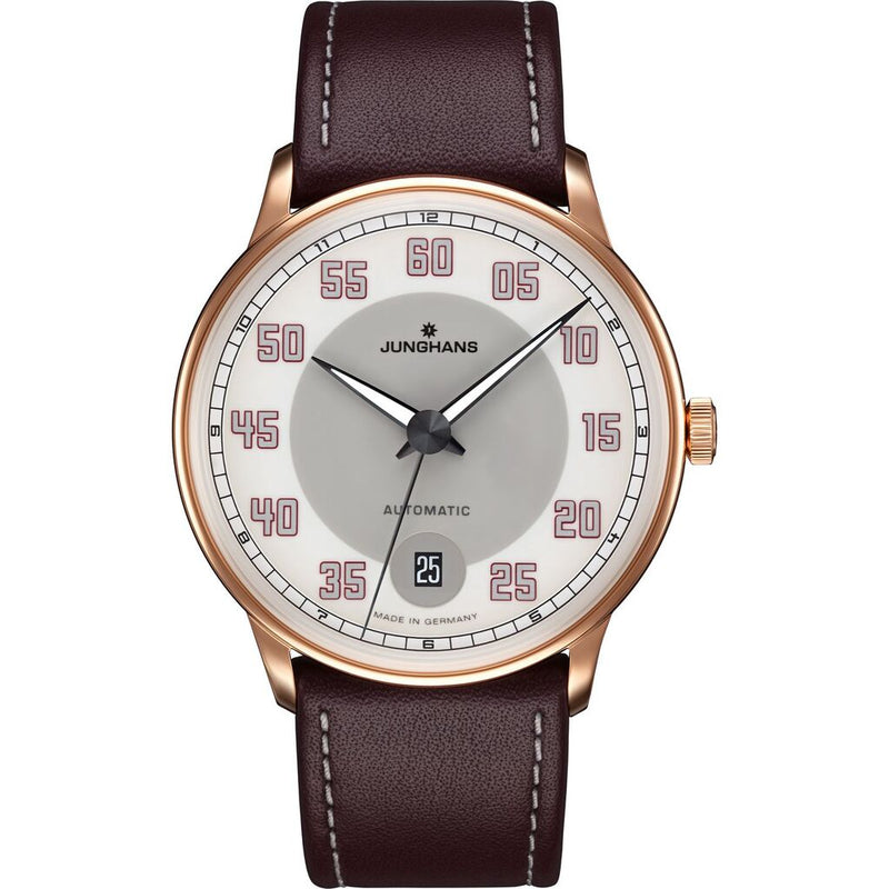 Junghans Meister Driver Automatic Watch | Dark Brown Calf Leather Strap 027/7710.00