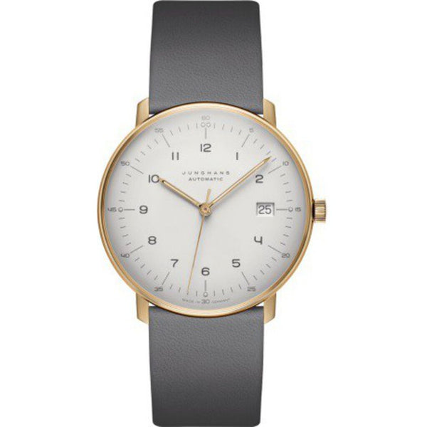 Junghans Max Billl Automatic White Watch | Leather Strap 027/7806.04