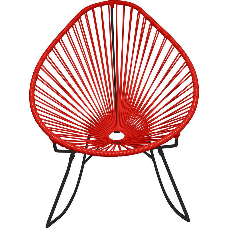 Innit Designs Acapulco Rocker Chair | Black/Red