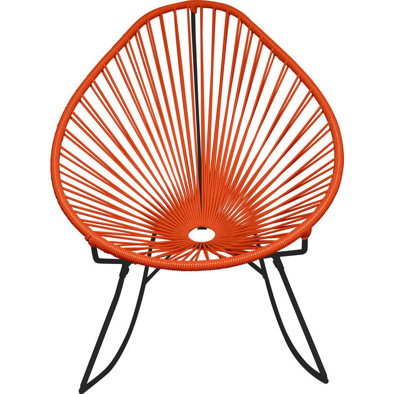 Innit Designs Acapulco Rocker Chair | Black/Orange