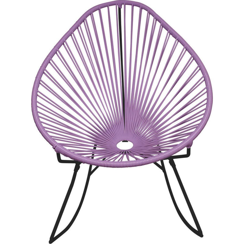 Innit Designs Acapulco Rocker Chair | Black/Orchid
