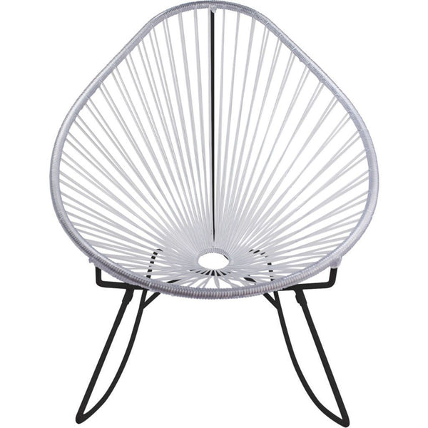 Innit Designs Acapulco Rocker Chair | Black/Clear
