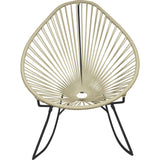 Innit Designs Acapulco Rocker Chair | Black/Ivory