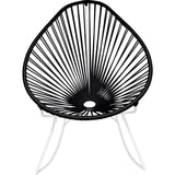 Innit Designs Acapulco Rocker Chair | White/Black-03-02-01
