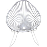 Innit Designs Acapulco Rocker Chair | White/White -03-02-02