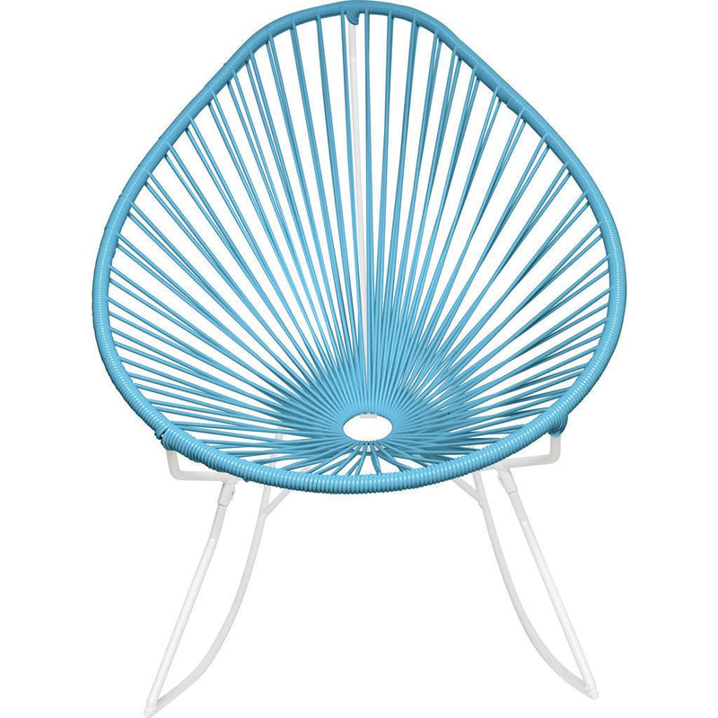 Innit Designs Acapulco Rocker Chair | White/Blue