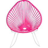 Innit Designs Acapulco Rocker Chair | White/Pink