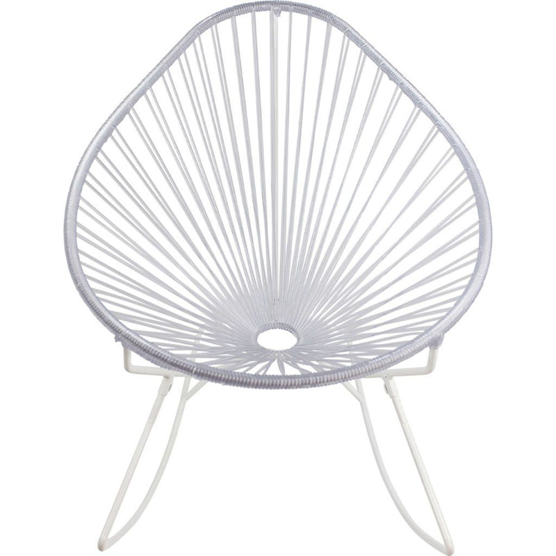 Innit Designs Acapulco Rocker Chair | White/Clear