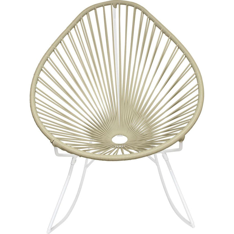 Innit Designs Acapulco Rocker Chair | White/Ivory