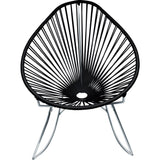 Innit Designs Acapulco Rocker Chair | Chrome/Black