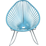 Innit Designs Acapulco Rocker Chair | Chrome/Blue