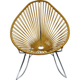 Innit Designs Acapulco Rocker Chair | Chrome/Gold