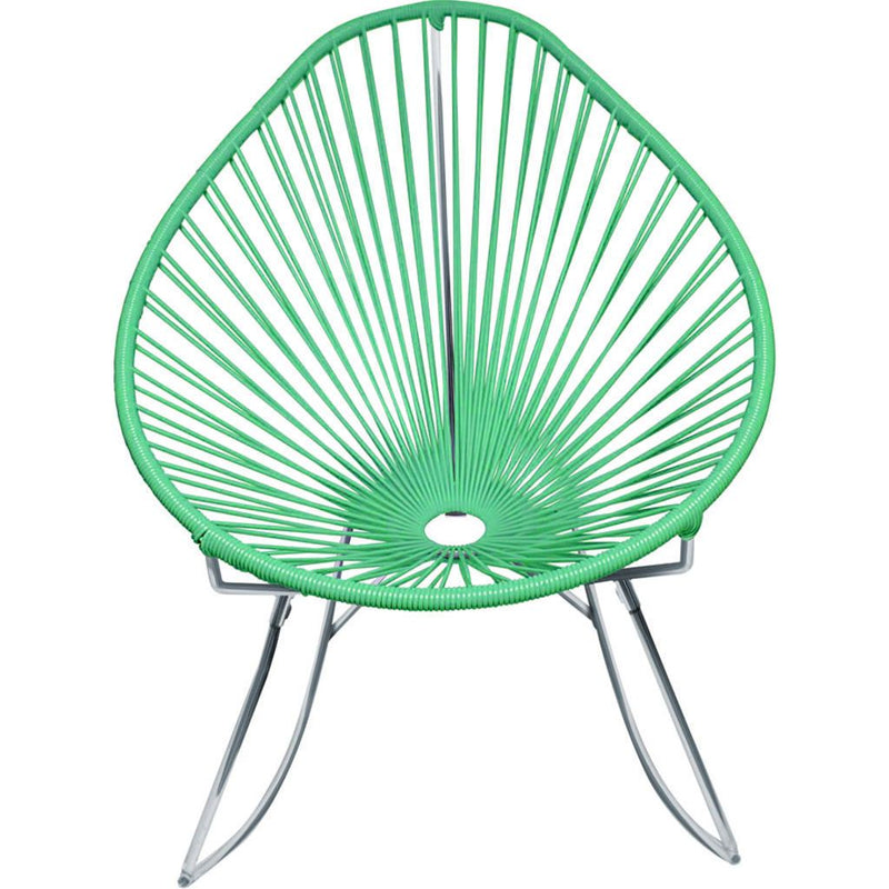 Innit Designs Acapulco Rocker Chair | Chrome/Mint